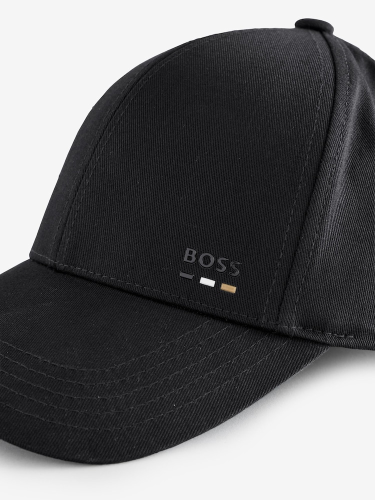 BOSS Embroidered Logo 100% Cotton Cap - صورة 3 من 3