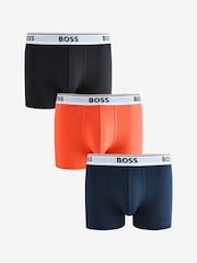 BOSS Orange Power Logo Boxers 3 Pack - Image 1 of 12