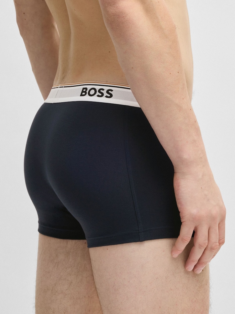BOSS Orange Power Logo Boxers 3 Pack - Image 12 of 12
