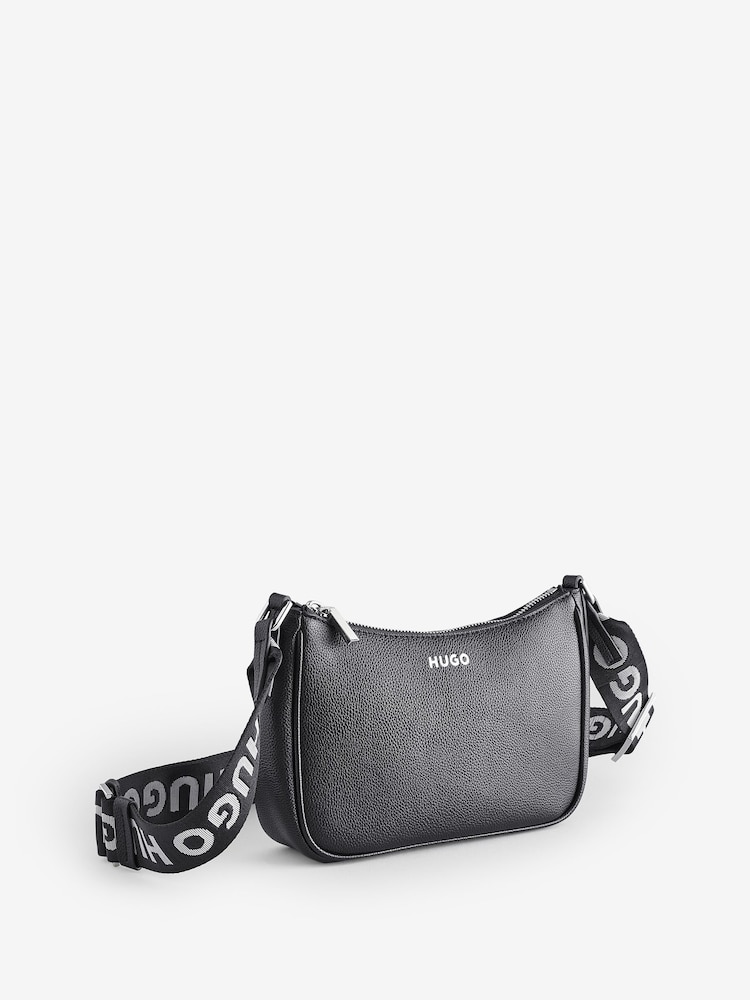 HUGO Black Belt Cross-Body Bag - Image 2 of 5