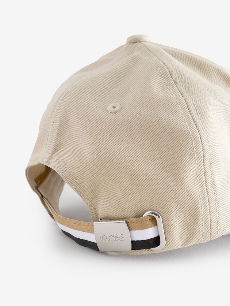 BOSS Brown Embroidered Logo 100% Cotton Cap - Image 4 of 4 BOSS Brown Embroidered Logo 100% Cotton Cap - Image 4 of 4