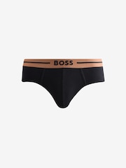 BOSS Black Logo Briefs 3 Pack - Image 3 of 6