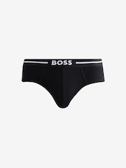 BOSS Black Logo Briefs 3 Pack - Image 4 of 6