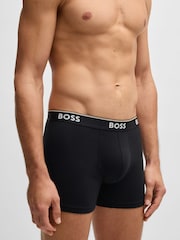 Черный - BOSS Power Logo Boxers 3 Pack - Image 2 of 7
