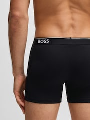 Черный - BOSS Power Logo Boxers 3 Pack - Image 3 of 7