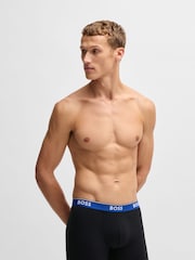 Черный - BOSS Power Logo Boxers 3 Pack - Image 4 of 7