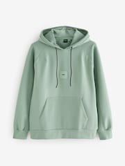 Зеленый - BOSS Regular-Fit Box Logo Hoodie - Image 4 of 4