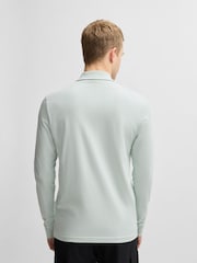 BOSS Blue Paaserby Long Sleeve Polo Shirt - Image 3 of 7
