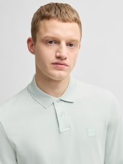 BOSS Blue Paaserby Long Sleeve Polo Shirt - Image 4 of 7