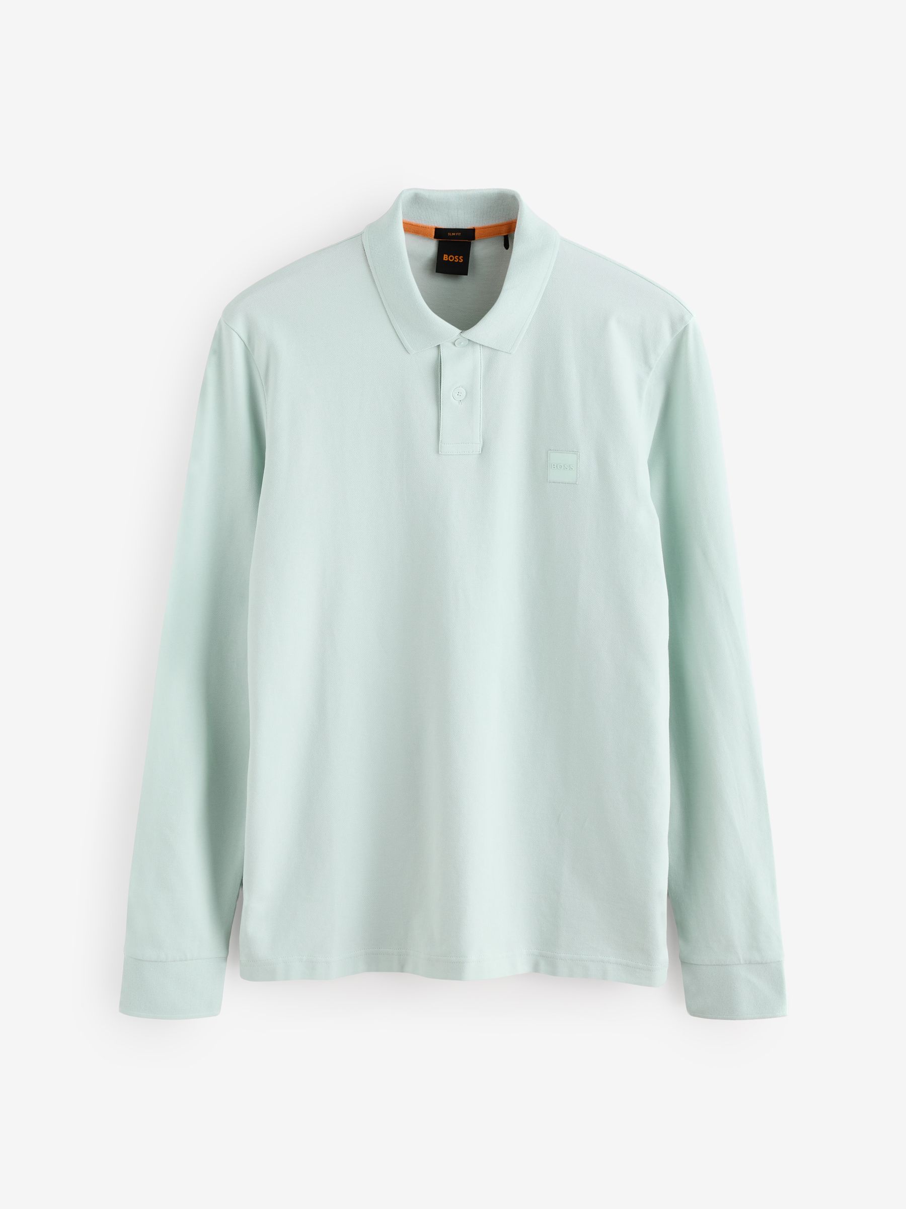 BOSS Blue Paaserby Long Sleeve Polo Shirt - Image 5 of 7