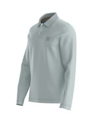 BOSS Blue Paaserby Long Sleeve Polo Shirt - Image 6 of 7