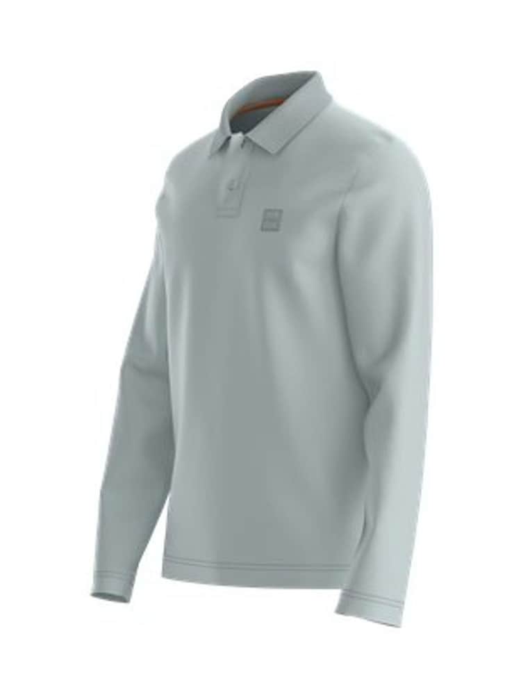 Grün - BOSS Paaserby Long Sleeve Polo Shirt - Image 6 of 7
