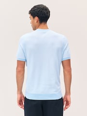 BOSS Light Blue Regular-Fit Crew Neck T-Shirt - Image 2 of 6