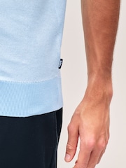 BOSS Light Blue Regular-Fit Crew Neck T-Shirt - Image 5 of 6