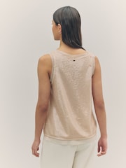 BOSS Brown Sequin Vest - Image 2 of 5