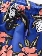 BOSS Blue Piranha Printed Swim Shorts - Image 4 of 4