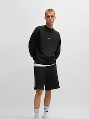 HUGO Logo Sweat 100% Cotton Shorts - Image 3 of 7