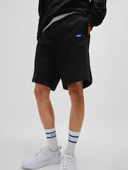 HUGO Logo Sweat 100% Cotton Shorts - Image 4 of 7