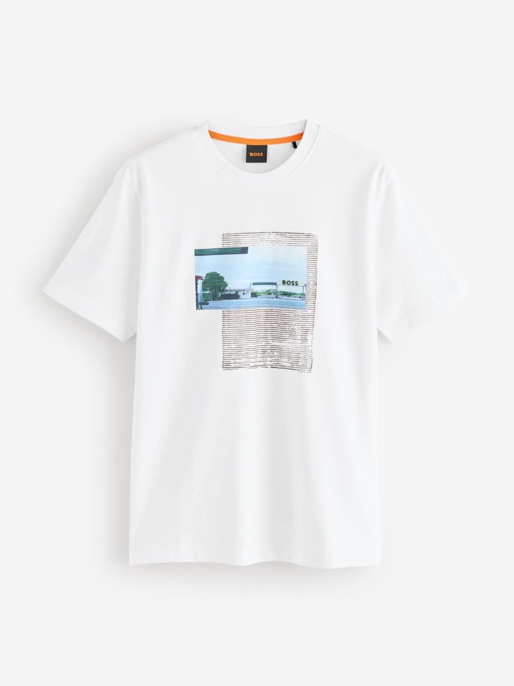 BOSS Regular Fit Graphic 100% Cotton T-Shirt - Slika 1 iz 1