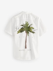 HUGO White Relaxed Fit Ellino 100% Cotton Shirt - Image 7 of 7
