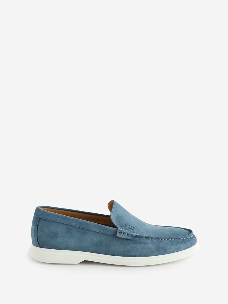 BOSS Blue Sienne Loafers - Image 1 of 8 BOSS Blue Sienne Loafers - Image 1 of 8
