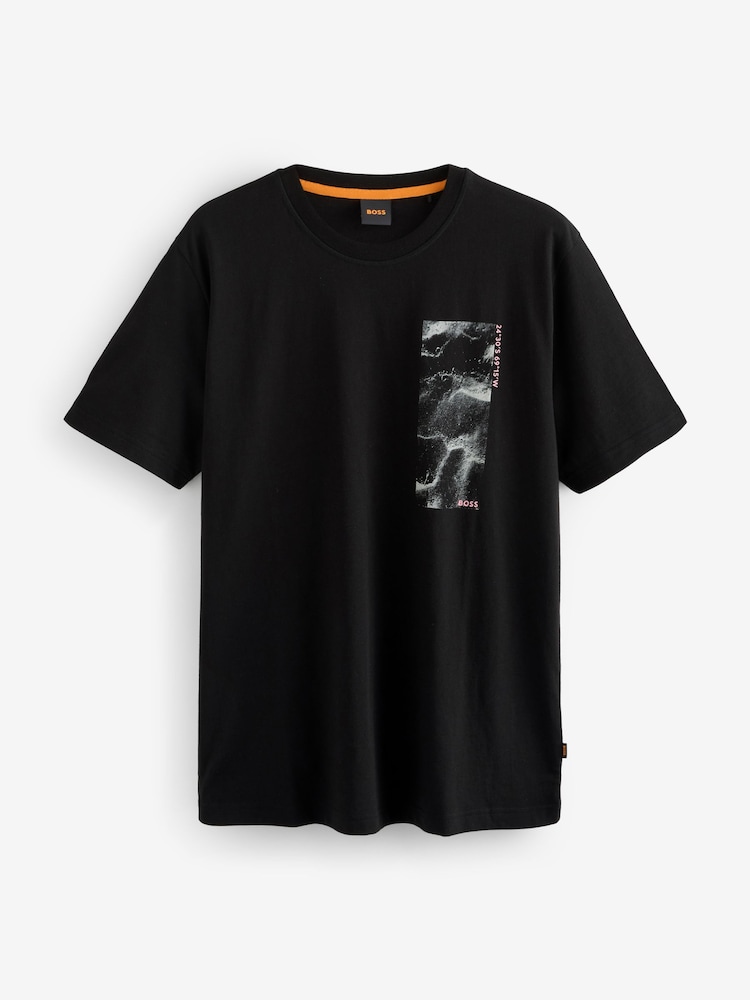 BOSS Black Regular Fit 100% Cotton Graphic T-Shirt - Image 5 of 5