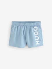 HUGO Blue Logo Swim Shorts - Image 5 of 8