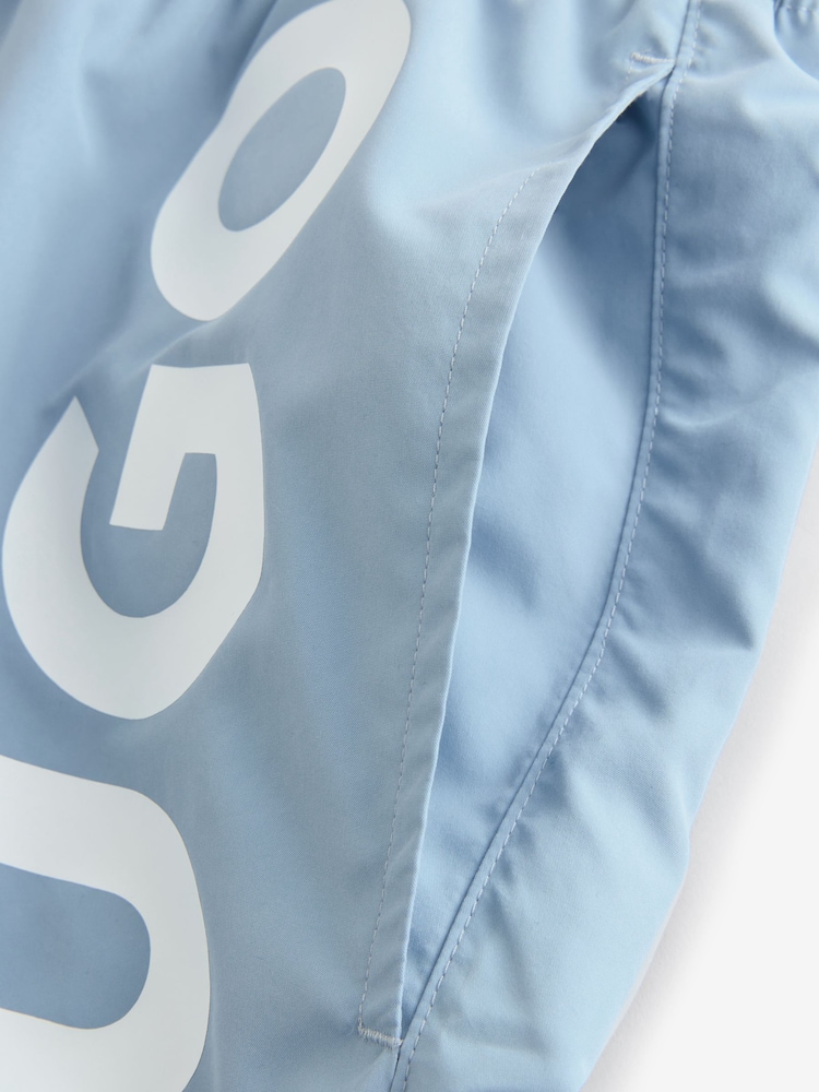HUGO Blue Logo Swim Shorts - Image 8 of 8