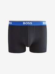 Черный/хром - BOSS Power Logo Boxers 3 Pack - Image 4 of 6