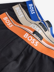 Черный/хром - BOSS Power Logo Boxers 3 Pack - Image 5 of 6