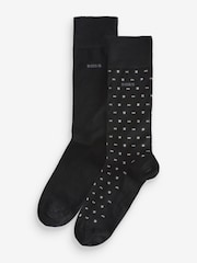 BOSS Black Logo Socks 2 Pack - Image 1 of 5