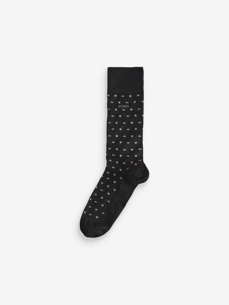 BOSS Black Logo Socks 2 Pack - Image 2 of 5