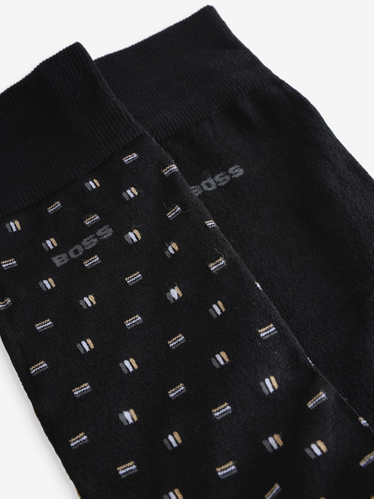 BOSS Black Logo Socks 2 Pack - Image 4 of 5