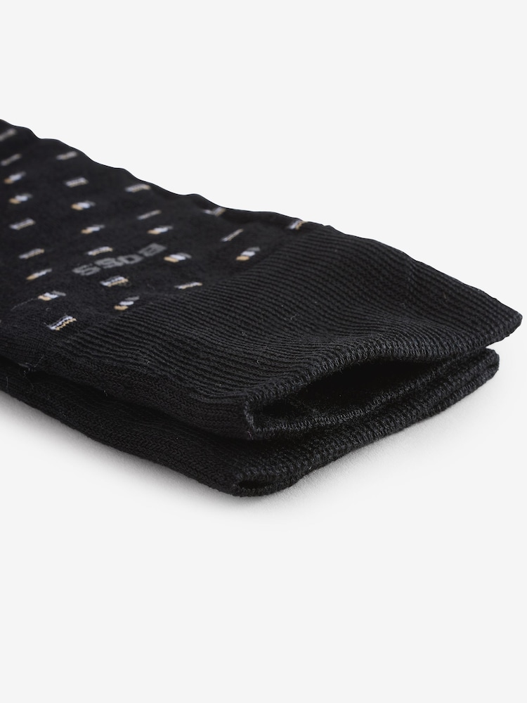 BOSS Black Logo Socks 2 Pack - Image 5 of 5