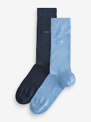 BOSS Blue Logo Socks 2 Pack - Image 1 of 5
