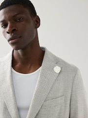 BOSS Brown Genius Slim-Fit Suit Trousers - Image 5 of 6