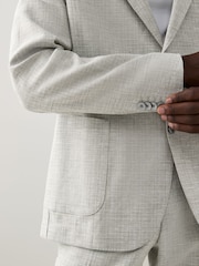 BOSS Brown Genius Slim-Fit Suit Trousers - Image 6 of 6