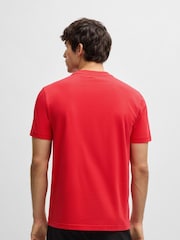 BOSS Cherry Red Regular Fit Logo T-Shirt - Image 2 of 5