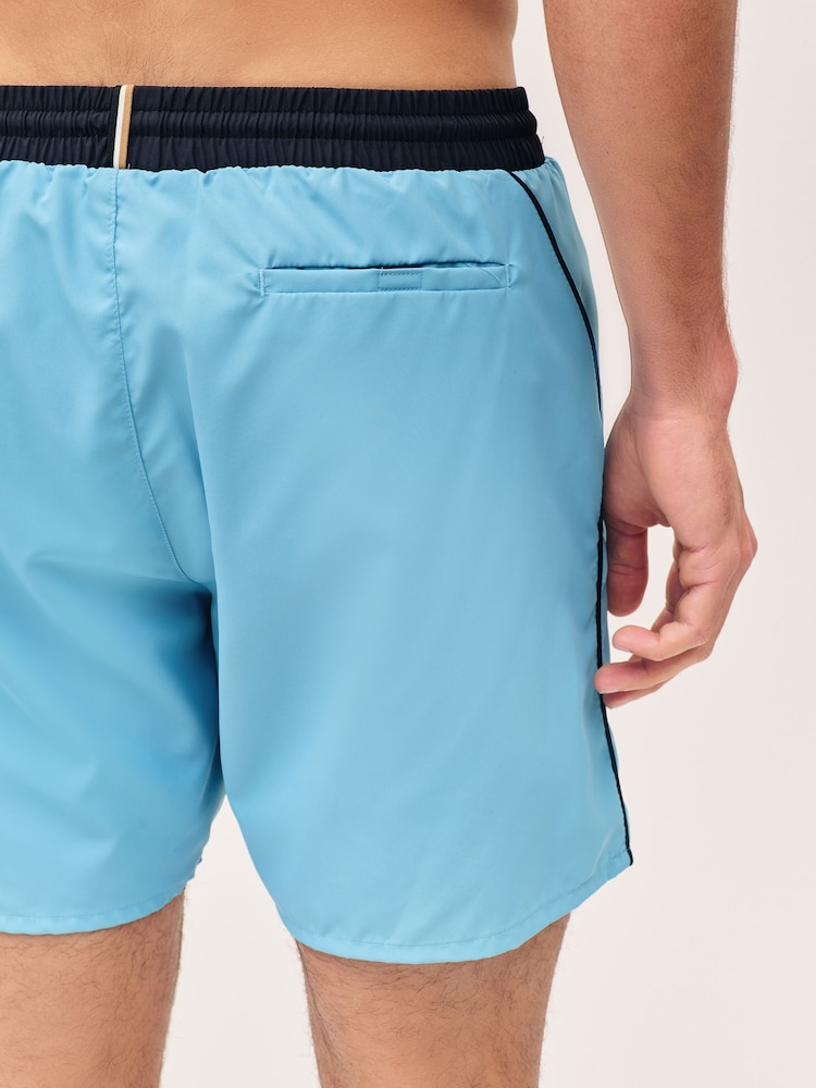 BOSS Blue Sky Starfish Quick Dry Swim Shorts - Image 4 of 4 BOSS Blue Sky Starfish Quick Dry Swim Shorts - Image 4 of 4