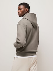 BOSS Brown Regular-Fit Logo 100% Cotton Hoodie - Image 2 of 4
