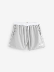 BOSS Grey Mooneye Logo Swim Shorts - Image 1 of 1