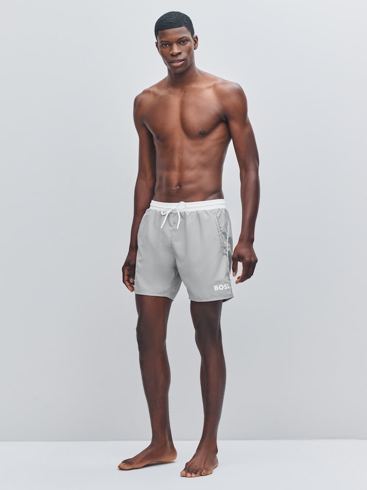 Cromo cinza - BOSS Starfish de secagem rápida Swim Shorts - Imagem 2 de 5