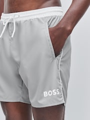 Cromo cinza - BOSS Starfish de secagem rápida Swim Shorts - Imagem 4 de 5