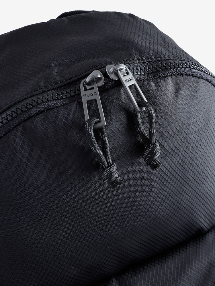 HUGO Black Logo Rucksack - Image 5 of 5