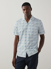 HUGO Blue Relaxed Fit Ellino 100% Cotton Shirt - Image 1 of 5