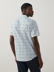 HUGO Blue Relaxed Fit Ellino 100% Cotton Shirt - Image 2 of 5
