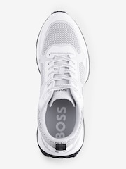 BOSS White Jonah Logo Trainers - Image 2 of 4