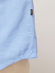 BOSS Blue Regular Fit Short Sleeve Cotton Shirt - Image 4 of 5