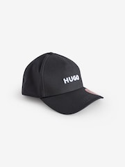 HUGO Black Logo Cap - Image 1 of 3