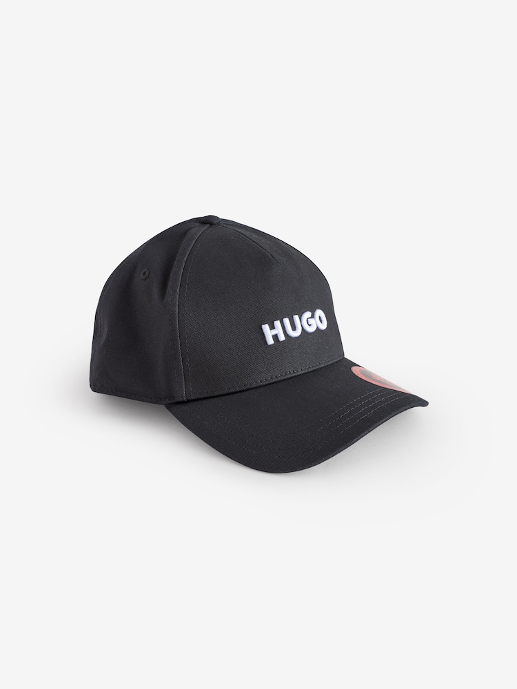 HUGO Black Logo Cap - Image 1 of 3
